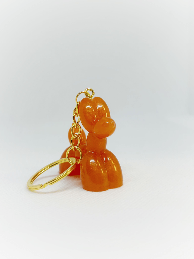 Porte-clé chien ballon