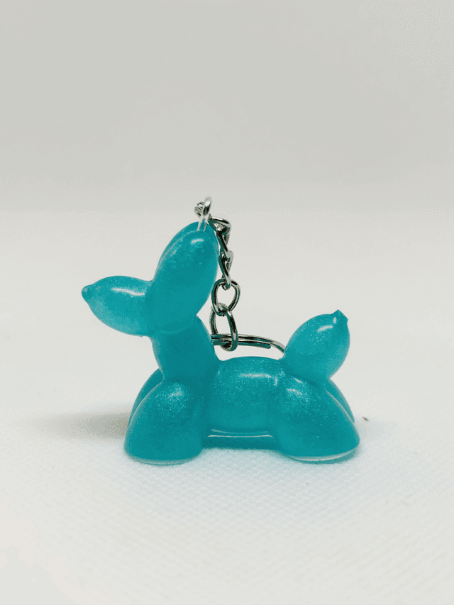 Porte-clé chien ballon
